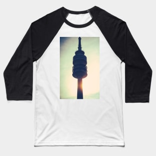 The Munich Olympiaturm Tower Baseball T-Shirt